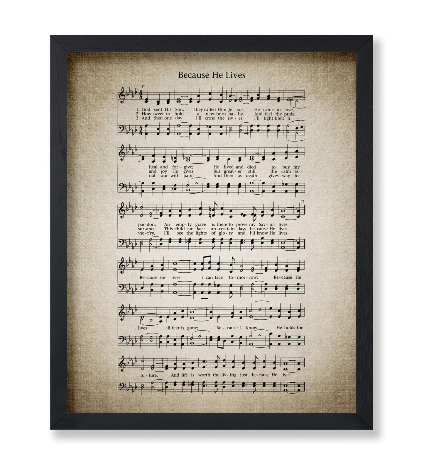 Because He Lives Hymnal Sheet
