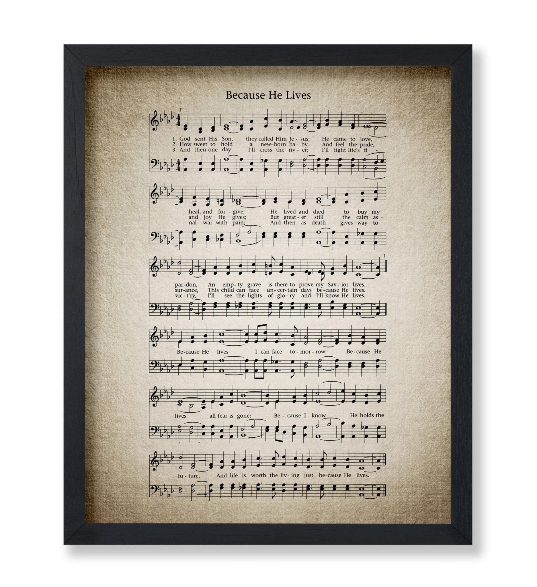 Because He Lives Hymnal Sheet