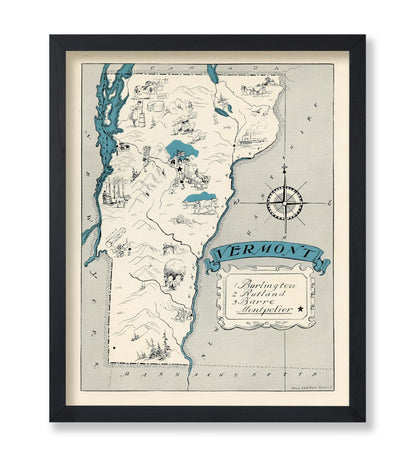 Vermont Pictorial Map