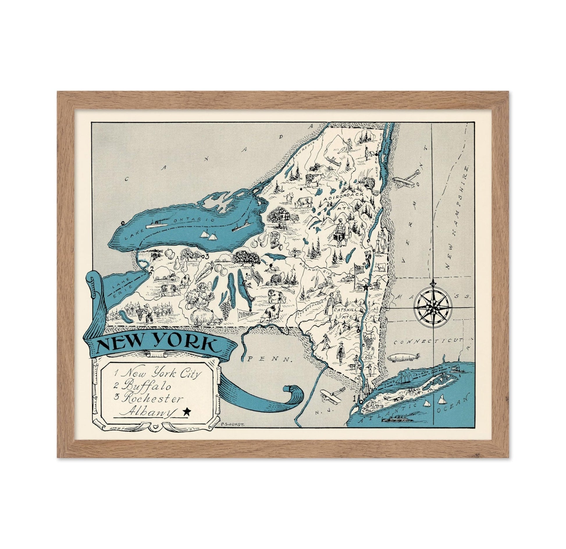 New York Pictorial Map