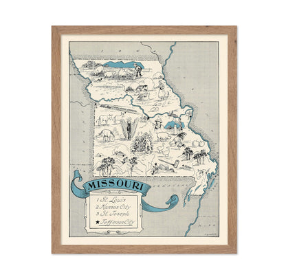 Missouri Pictorial Map