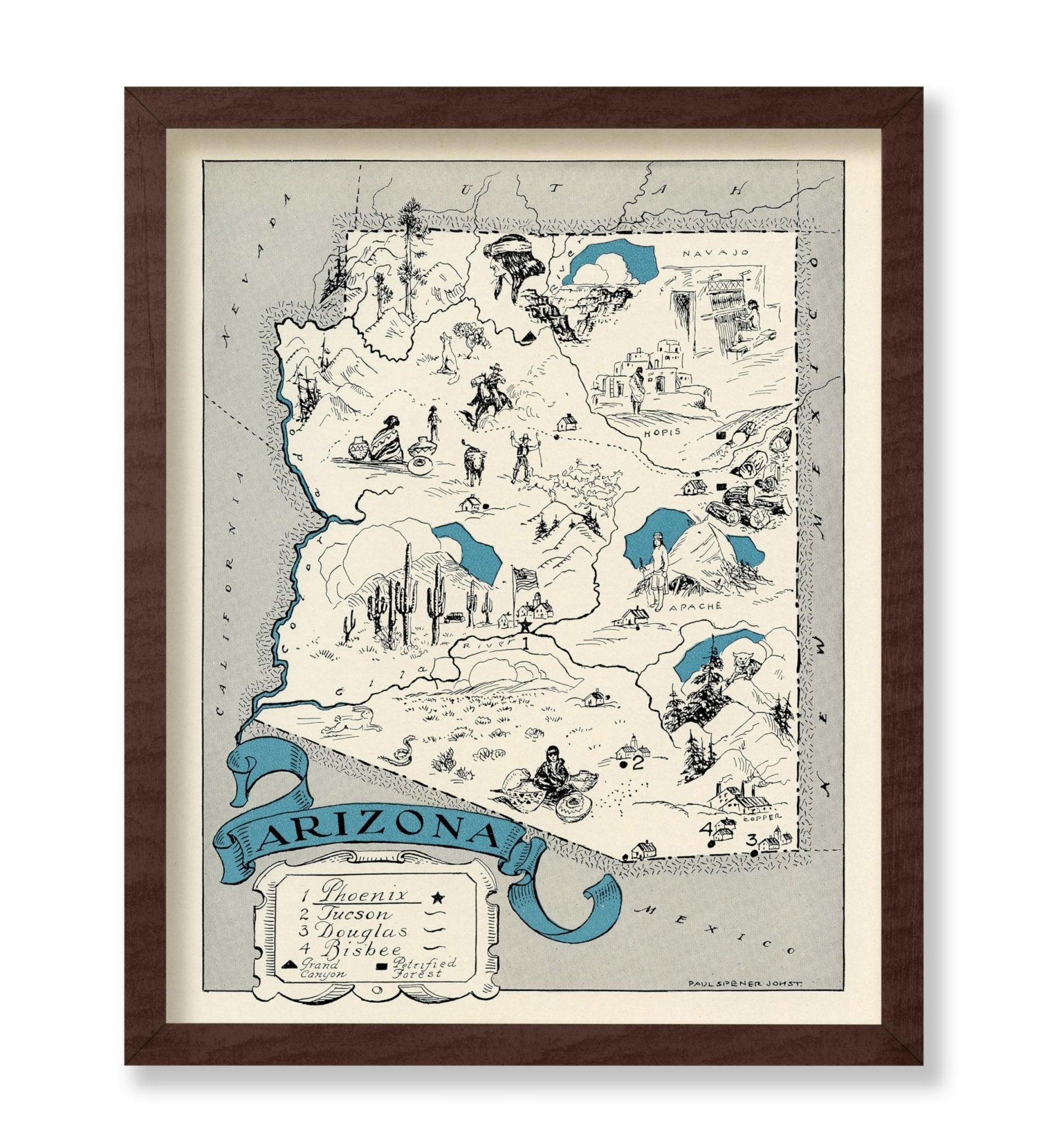 Arizona Pictorial Map