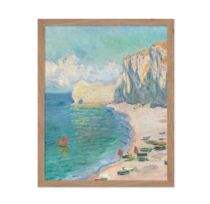Claude Monet - The Beach and the Falaise d'Amont