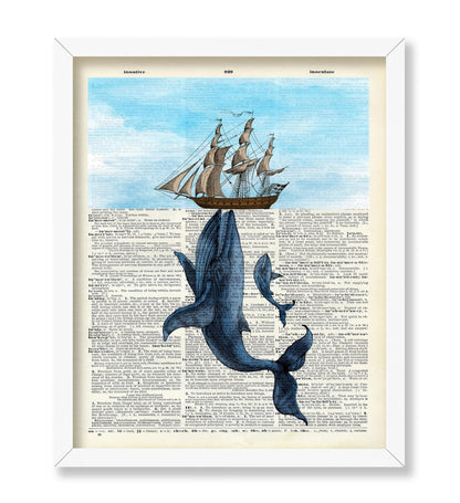 Blue Whales and Ship