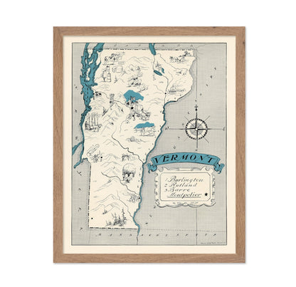 Vermont Pictorial Map
