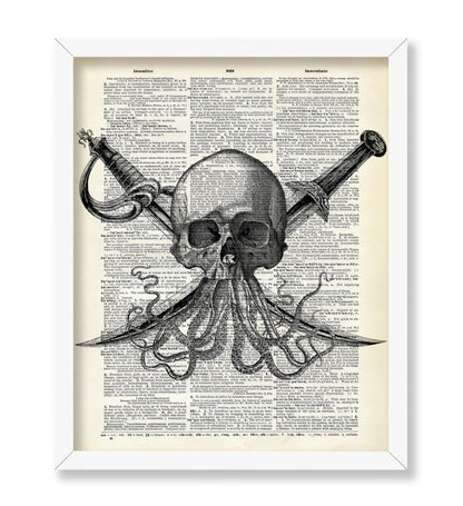 Skull with Tentacles and Swords