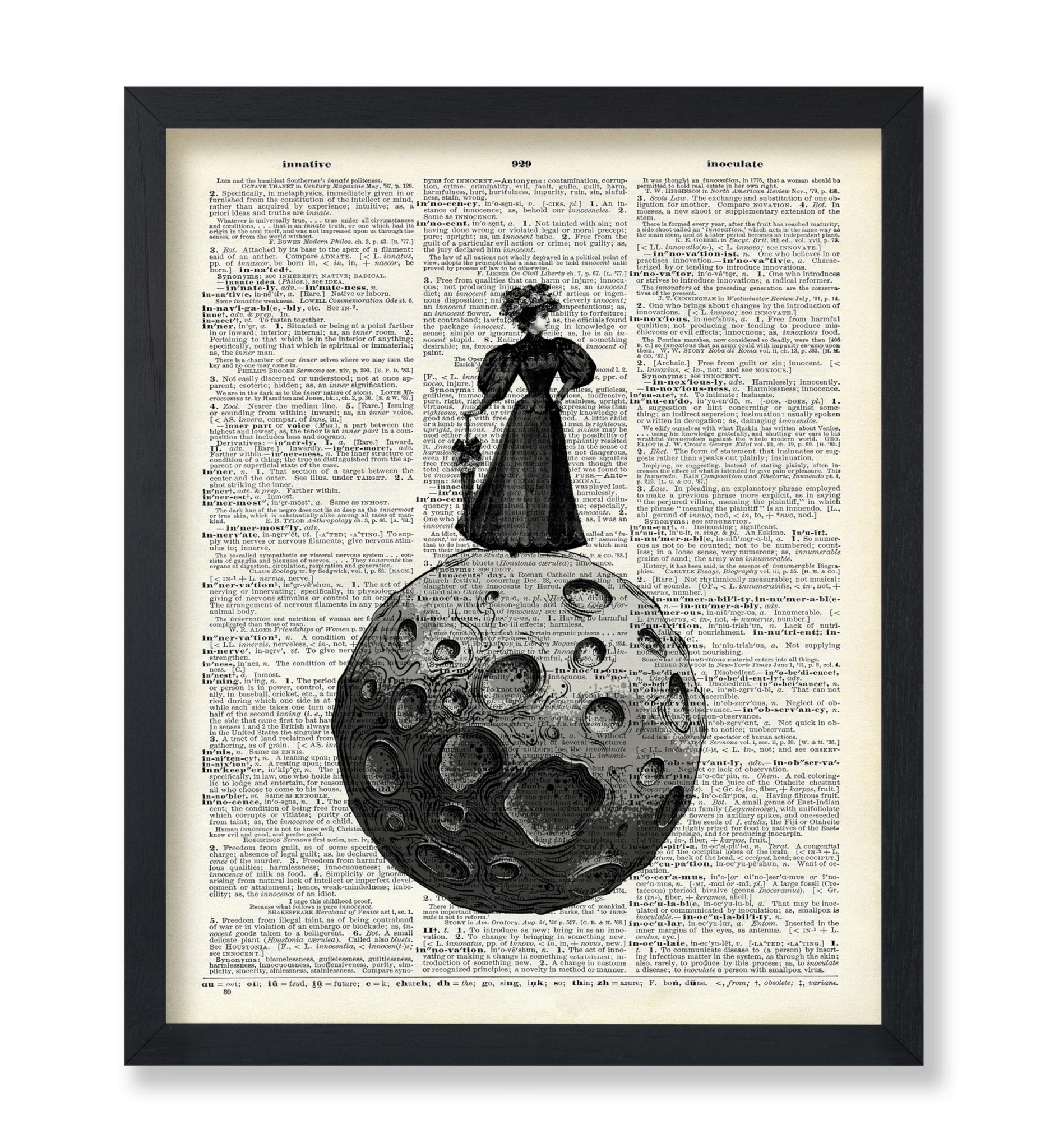 Victorian Woman on The Moon