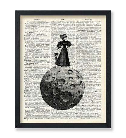 Victorian Woman on The Moon