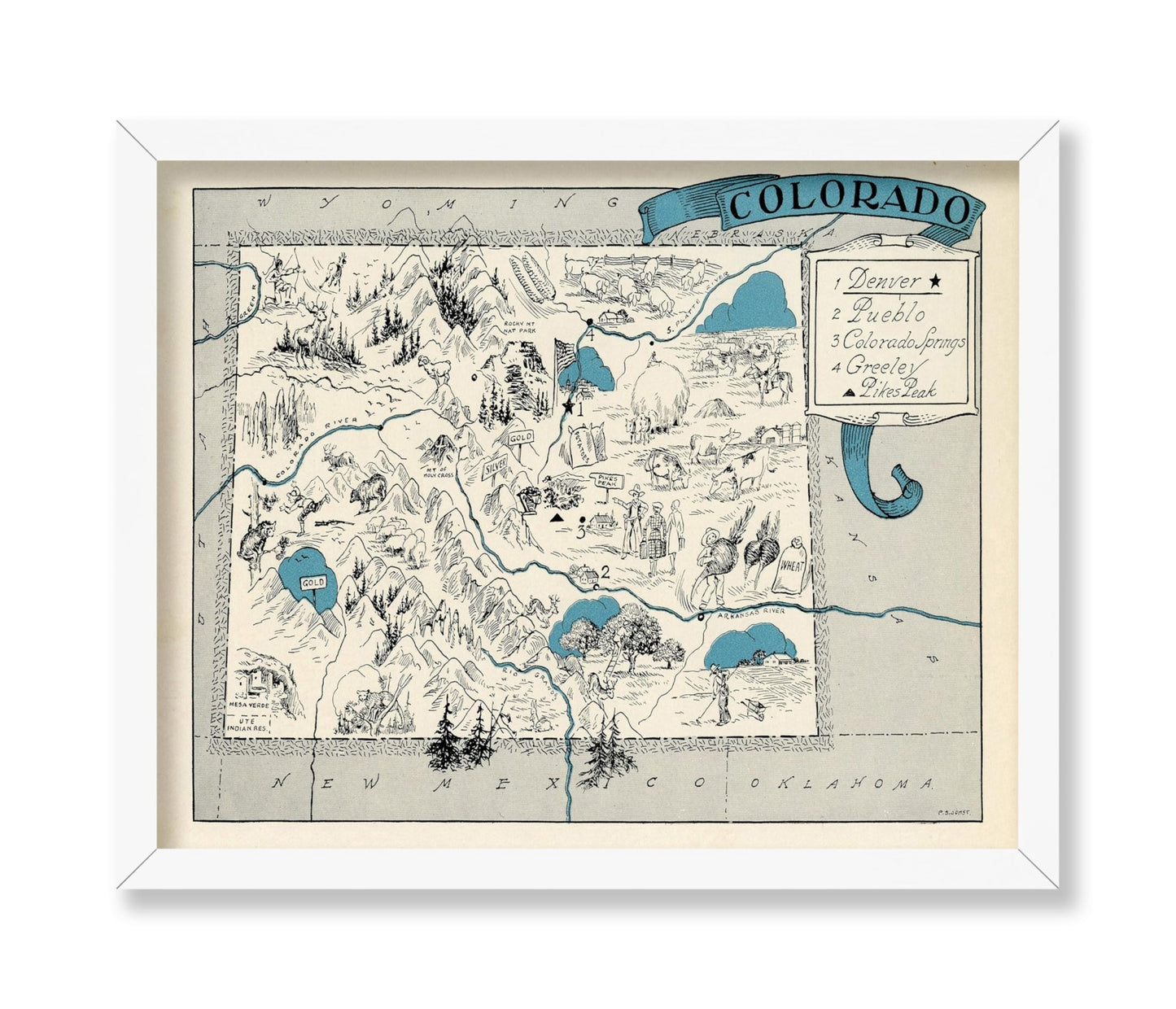 Colorado Pictorial Map