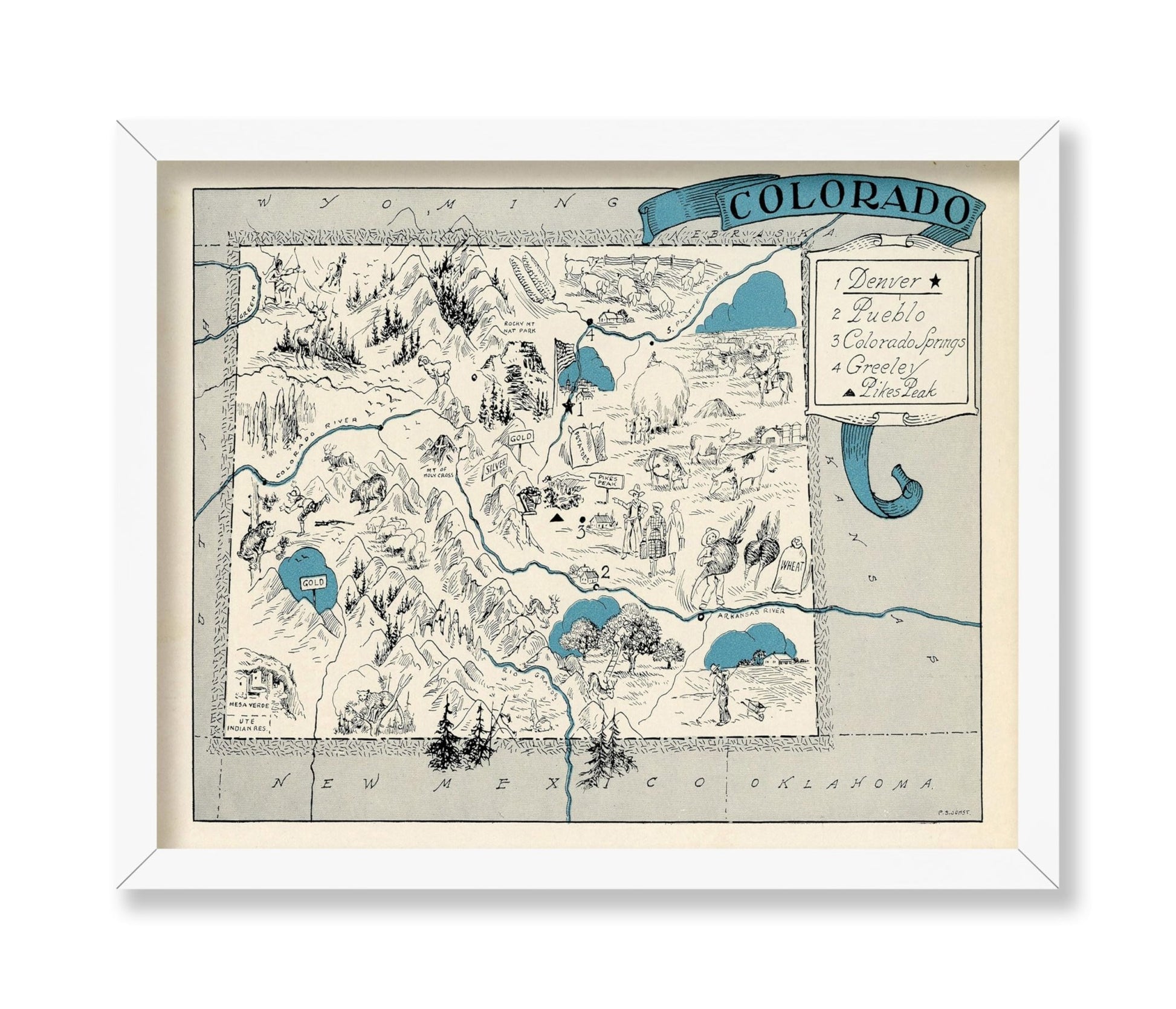 Colorado Pictorial Map