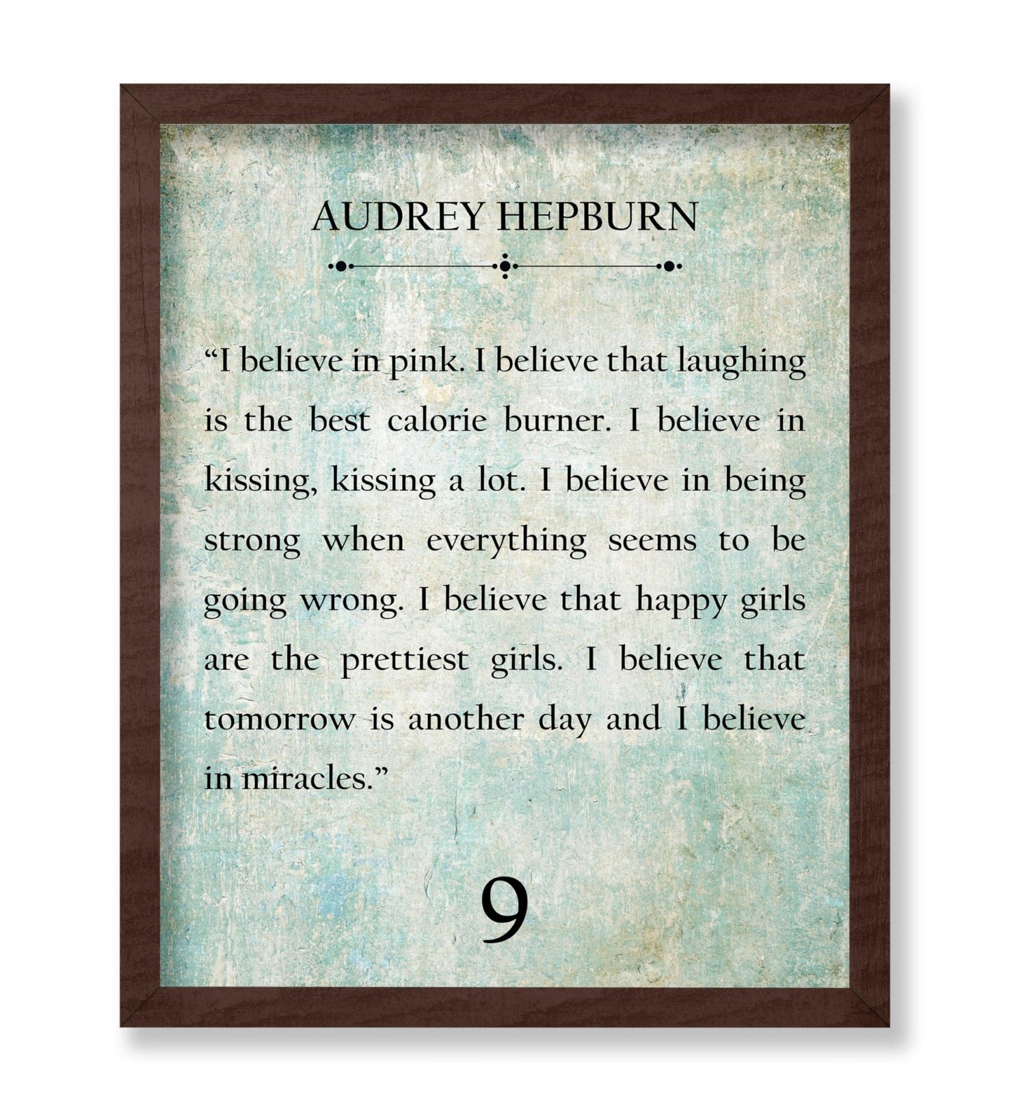 Audrey Hepburn I Believe in Pink No1
