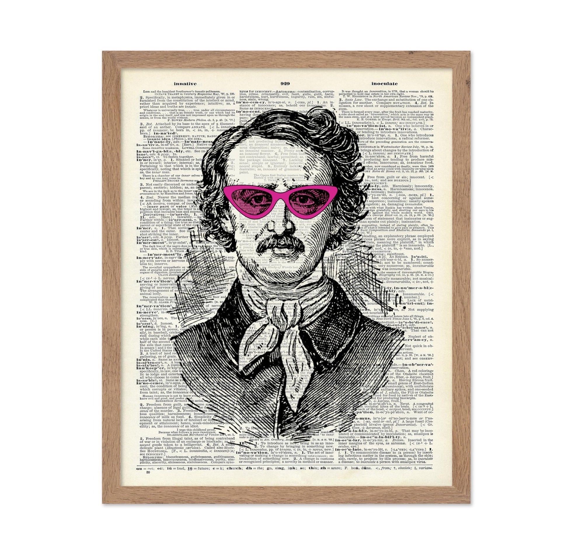 Edgar Allan Poe In Pink Sunglasses