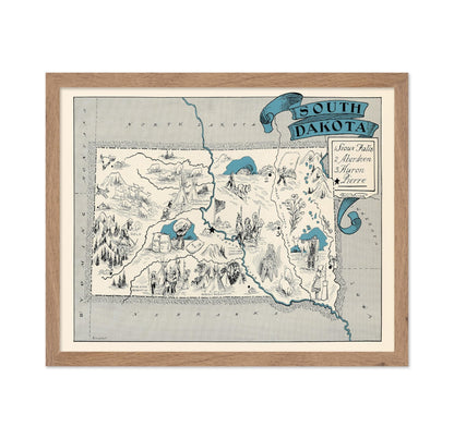South Dakota Pictorial Map
