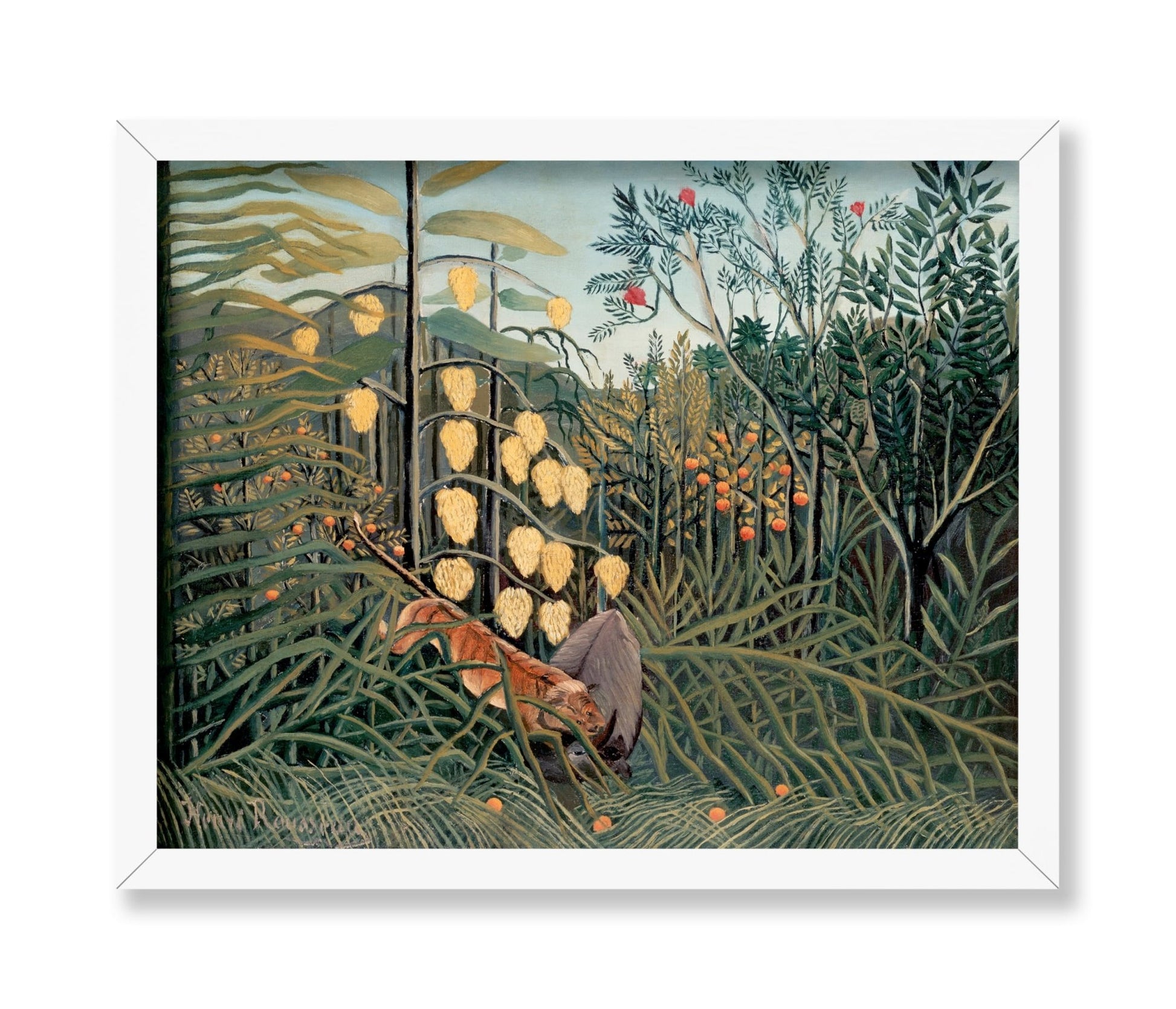 Henri Rousseau - Tiger & Buffalo No2