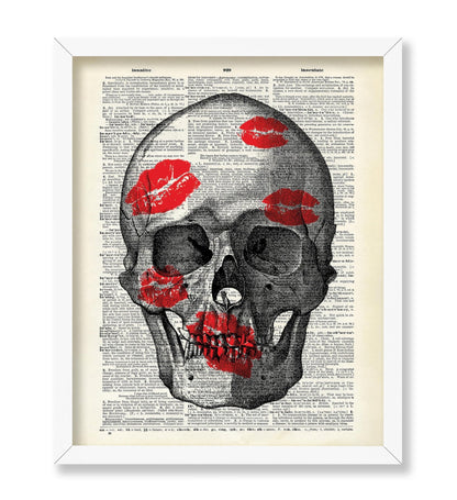 Kiss Marks on a Skull