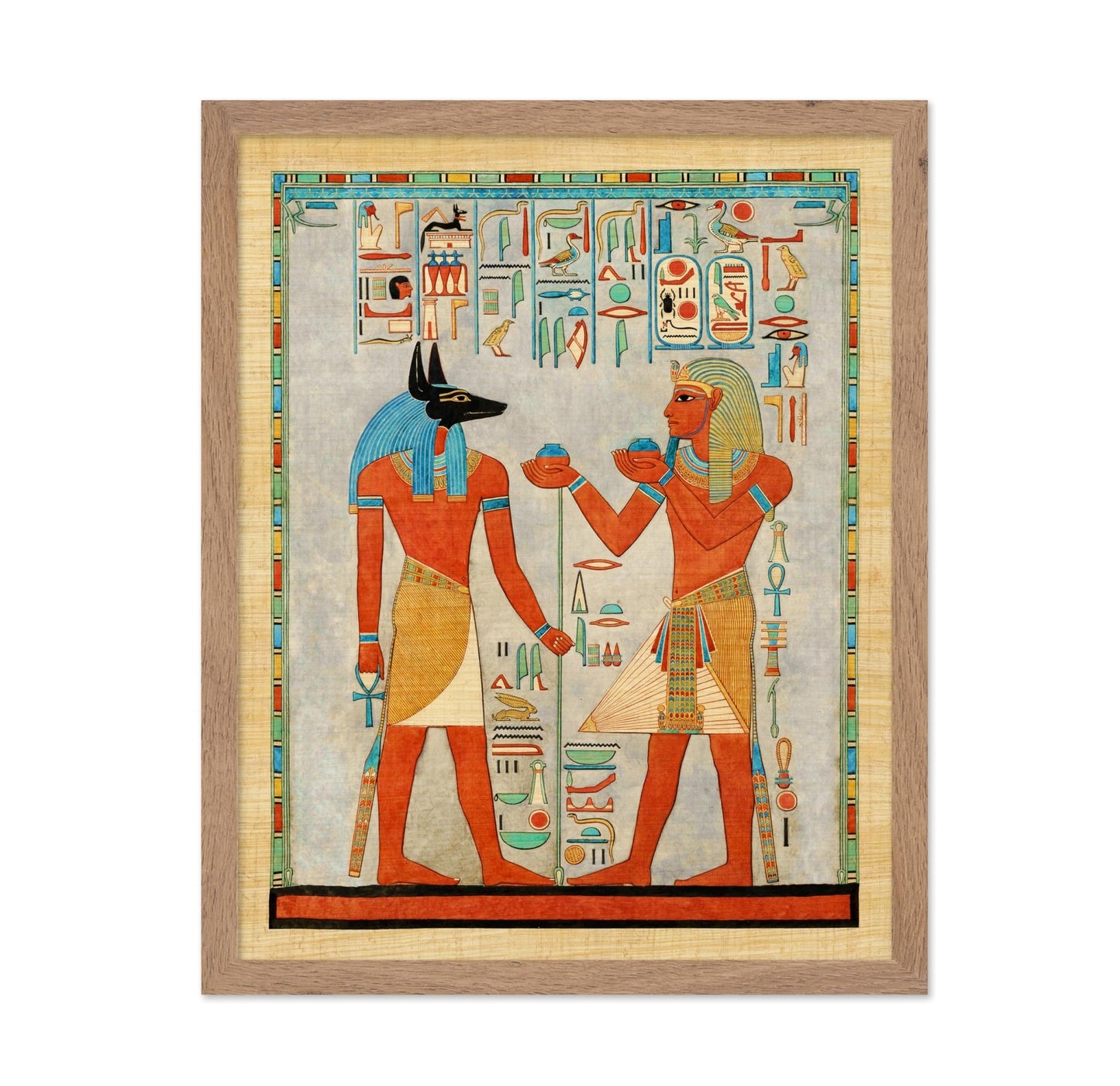 The King with Anubis, Tomb of Haremhab