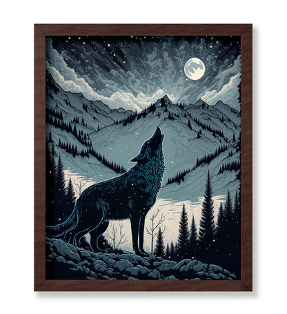 Wolf Howling At Moon