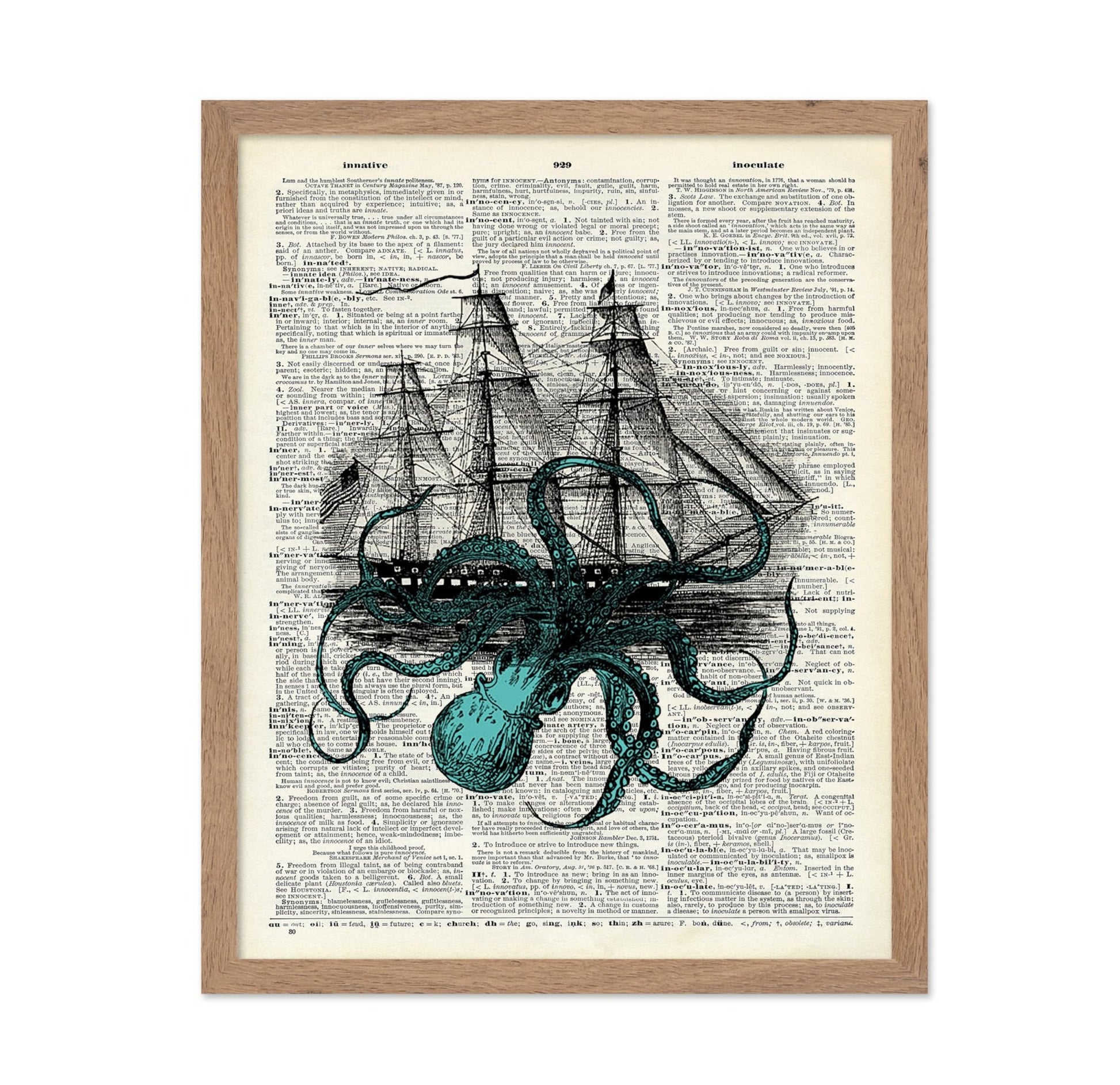 Octopus Attacking Ship