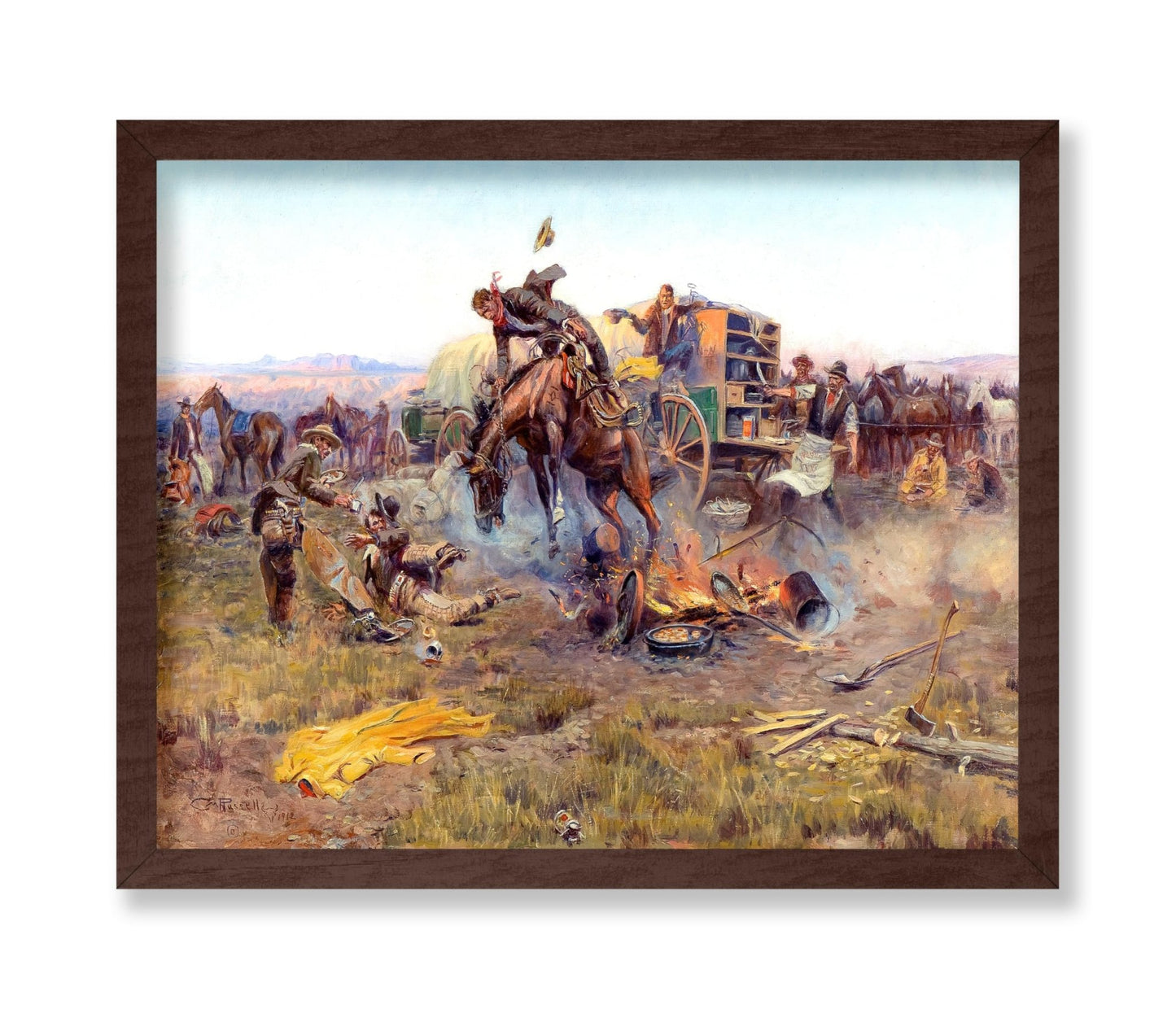 Charles Marion Russell - The Camp Cook's Troubles