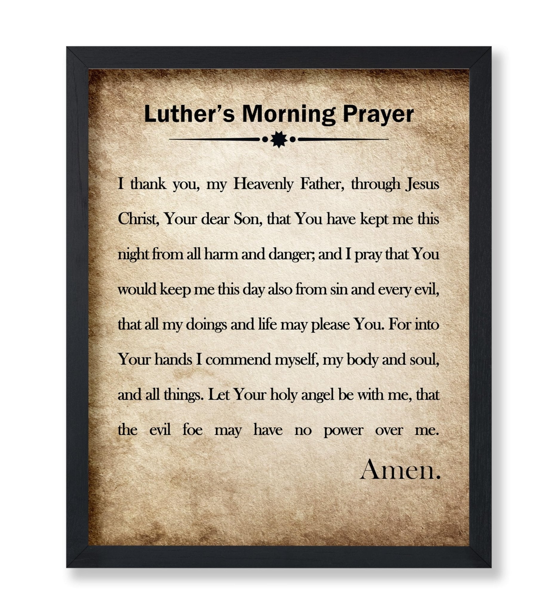 Luther's Morning Prayer