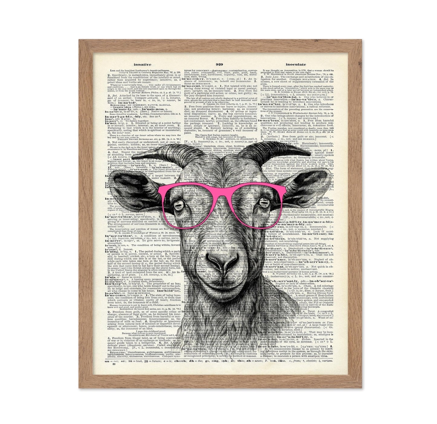 Goat in Pink Glasses