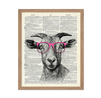 Goat in Pink Glasses
