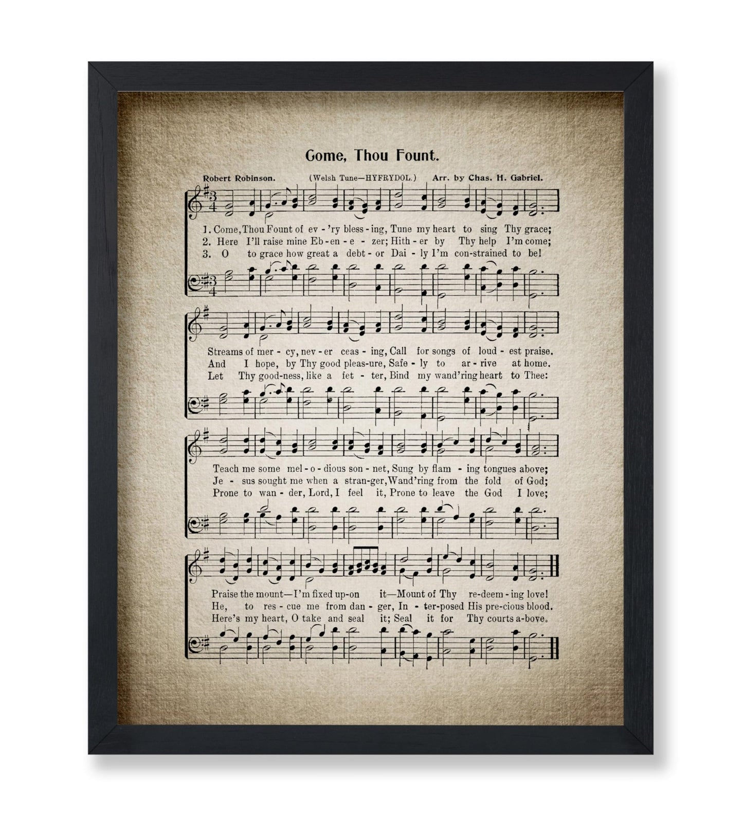 Come Thou Fount Hymnal Sheet
