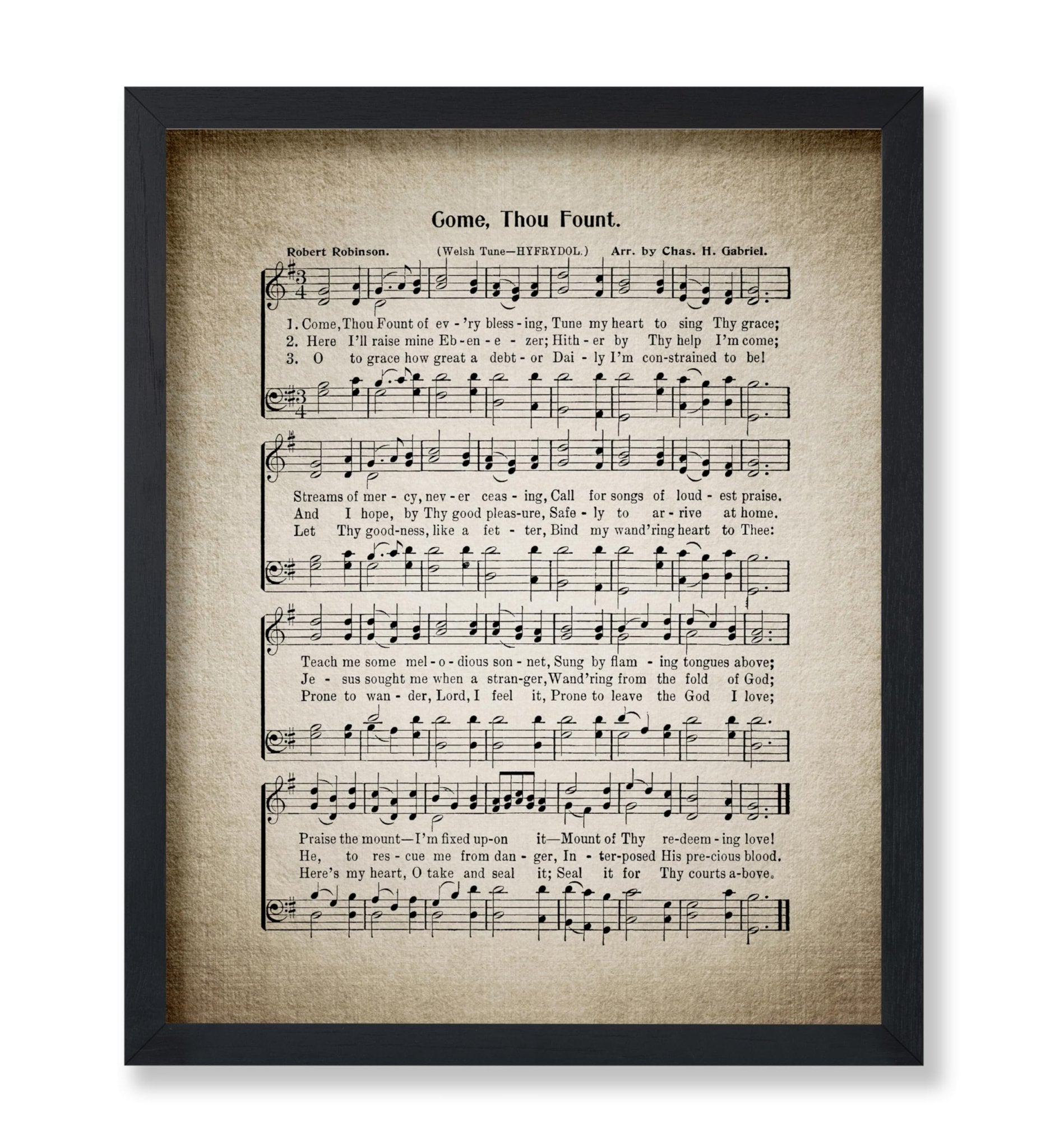 Come Thou Fount Hymnal Sheet
