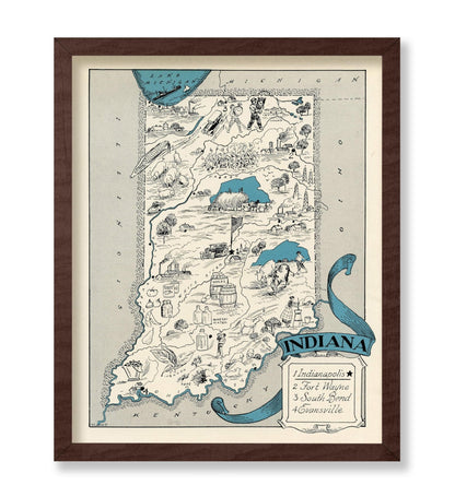 Indiana Pictorial Map