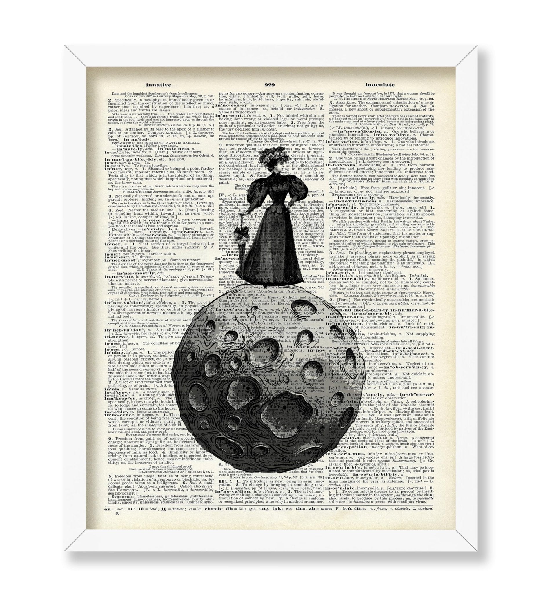 Victorian Woman on The Moon