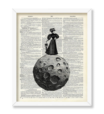 Victorian Woman on The Moon