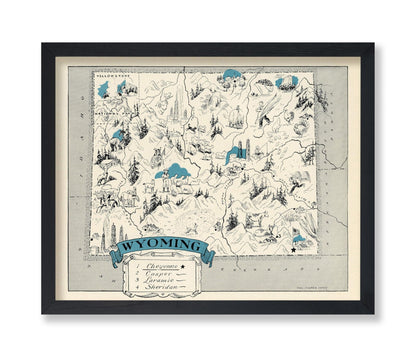 Wyoming Pictorial Map