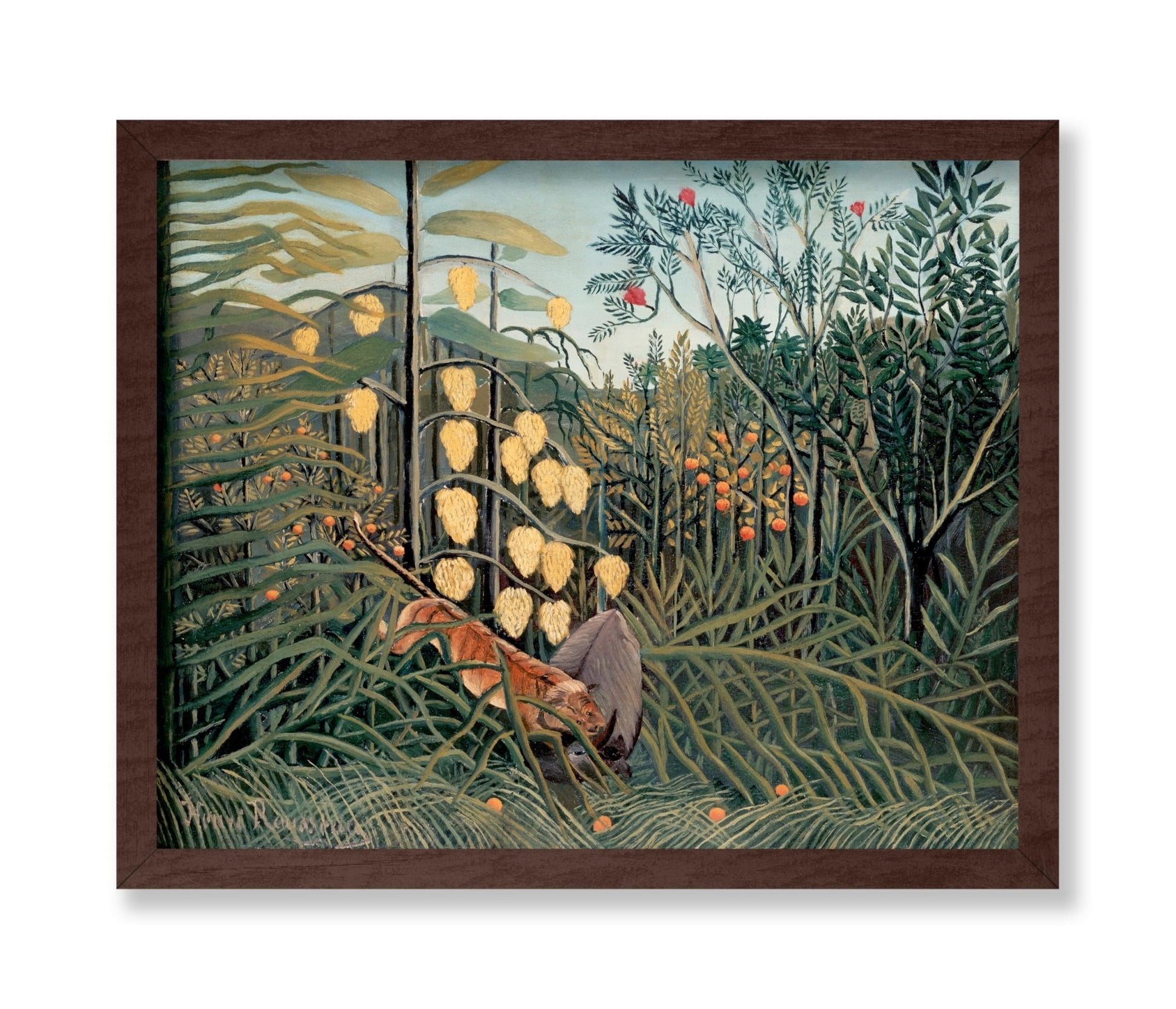 Henri Rousseau - Tiger & Buffalo No2