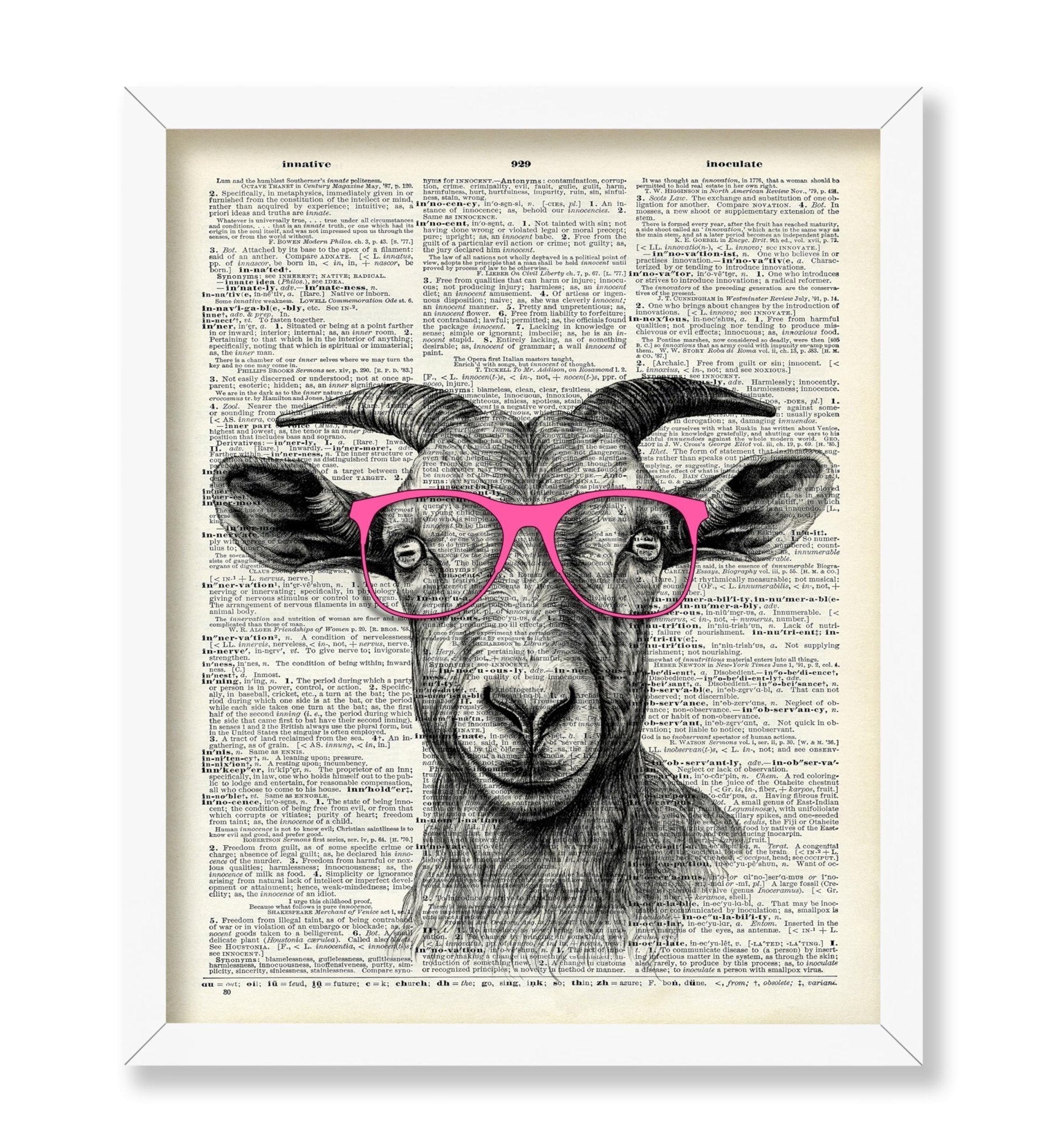 Goat in Pink Glasses