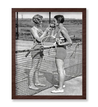 Smoking Tennis Girls