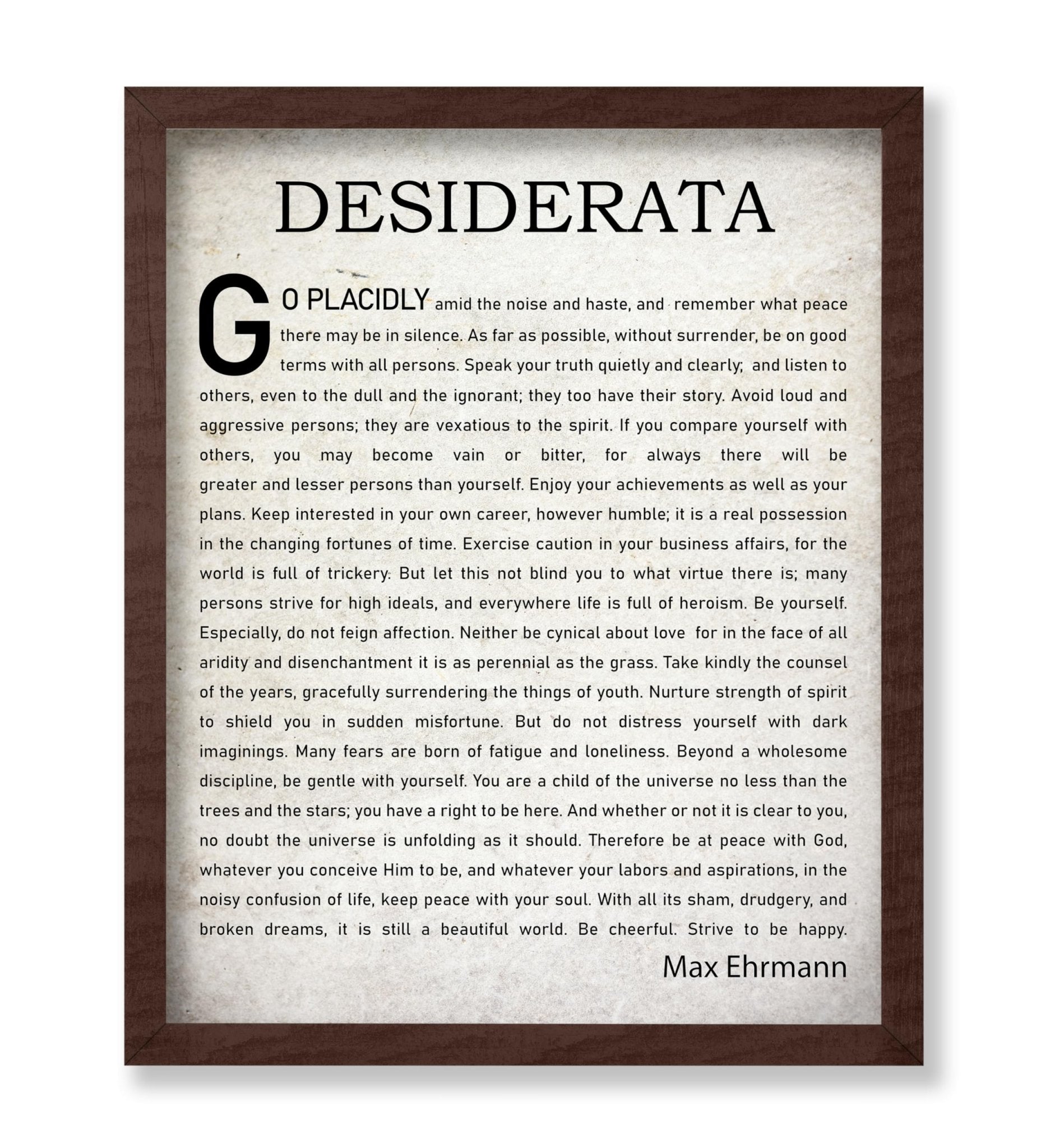 Desiderata Quote