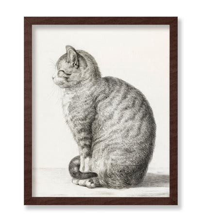 Jean Bernard - Sitting Cat, Facing Left