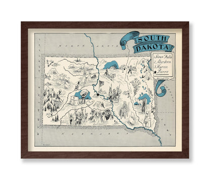 South Dakota Pictorial Map