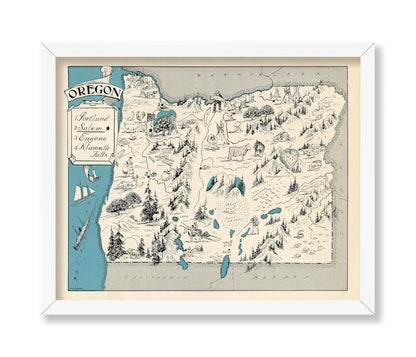 Oregon Pictorial Map