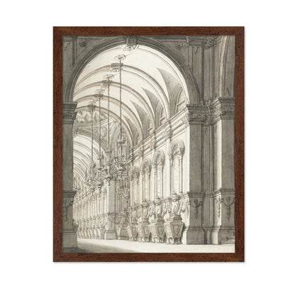 Vaulted Hall with Candelabra