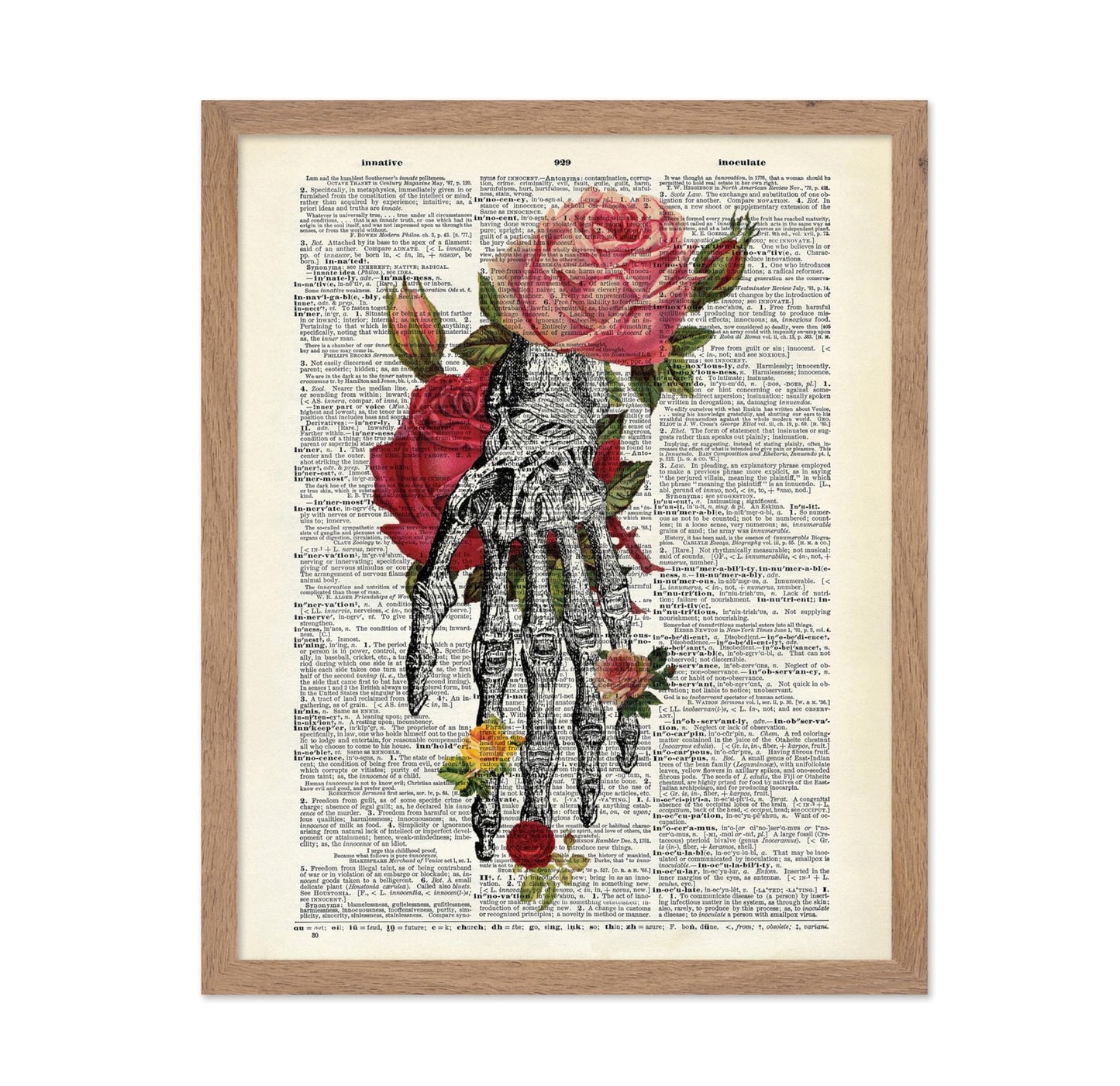 Flowers and Skeleton Hand