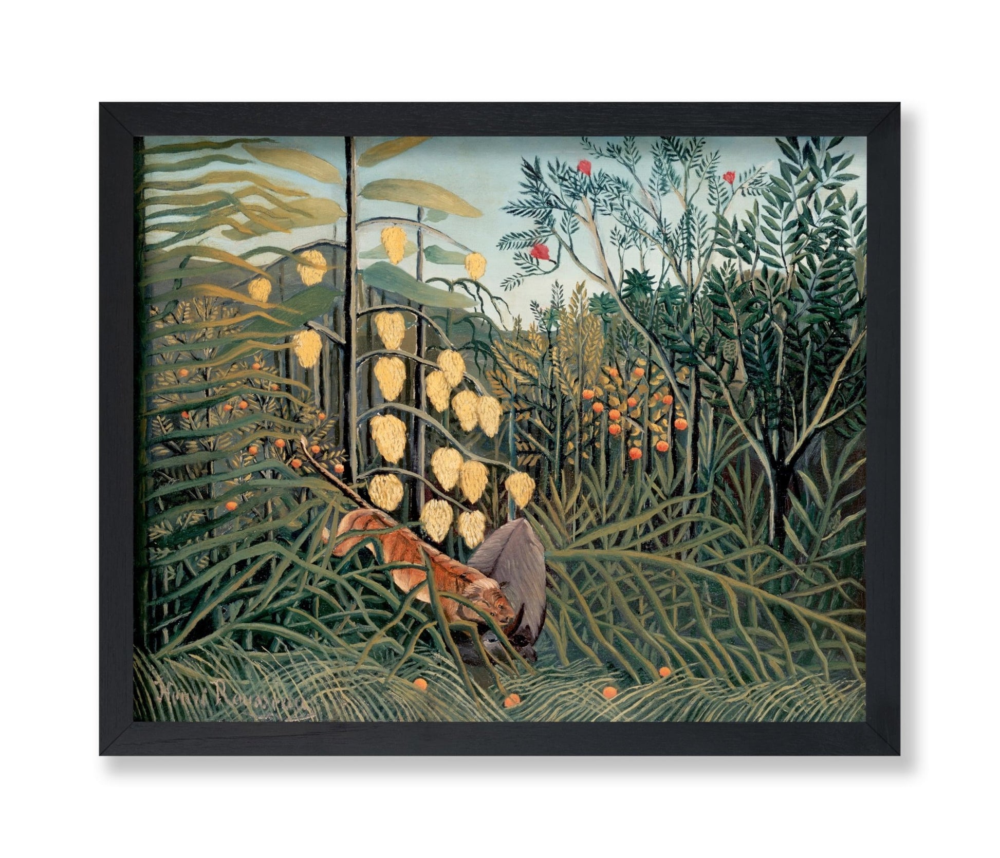 Henri Rousseau - Tiger & Buffalo No2