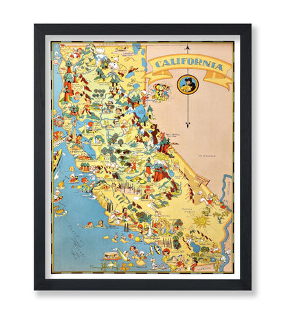 Ruth Taylor - Pictorial Map of California