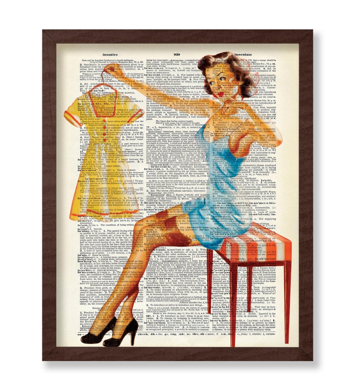 Pin-Up Girl Picking Dress