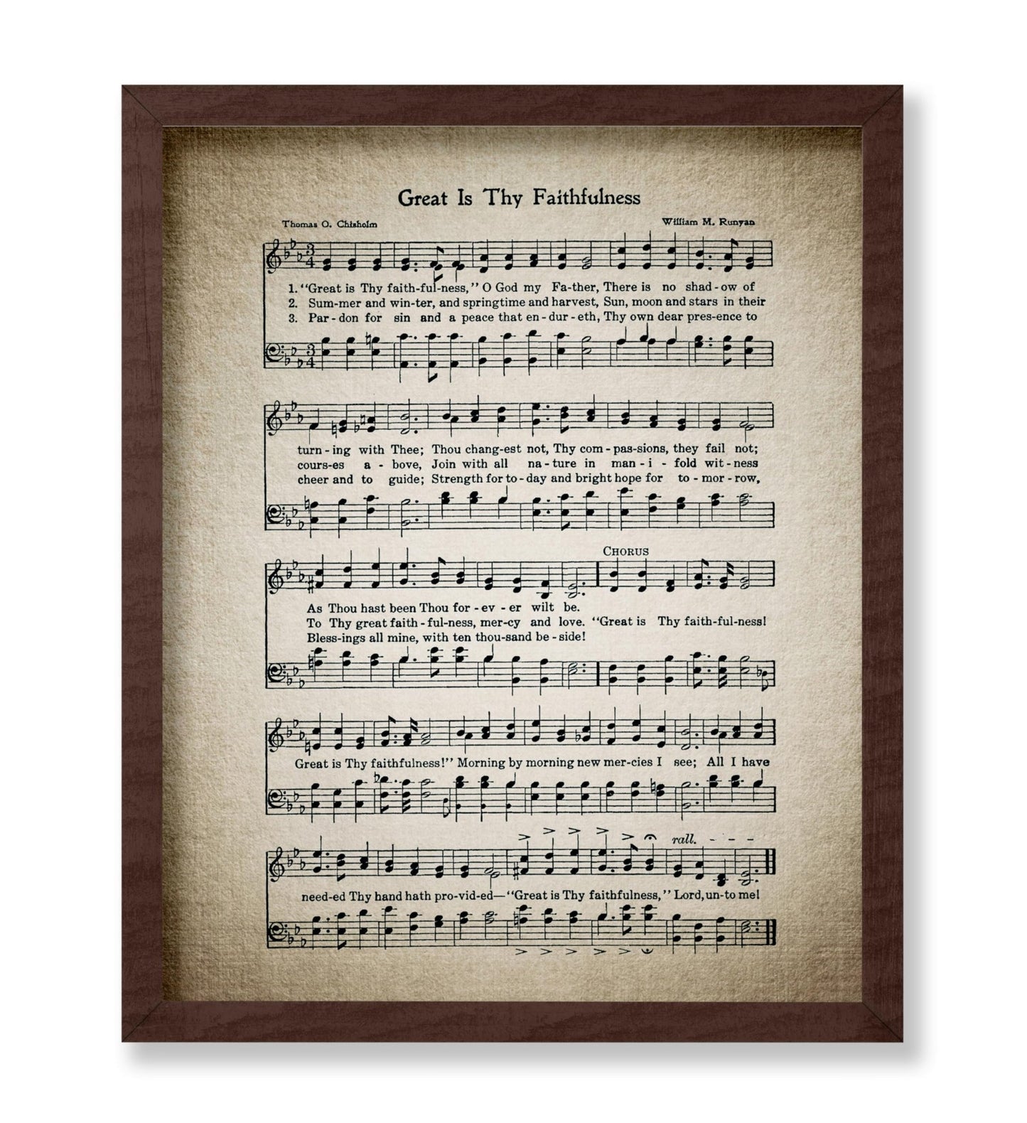 Great Is Thy Faithfulness Hymnal Sheet No2