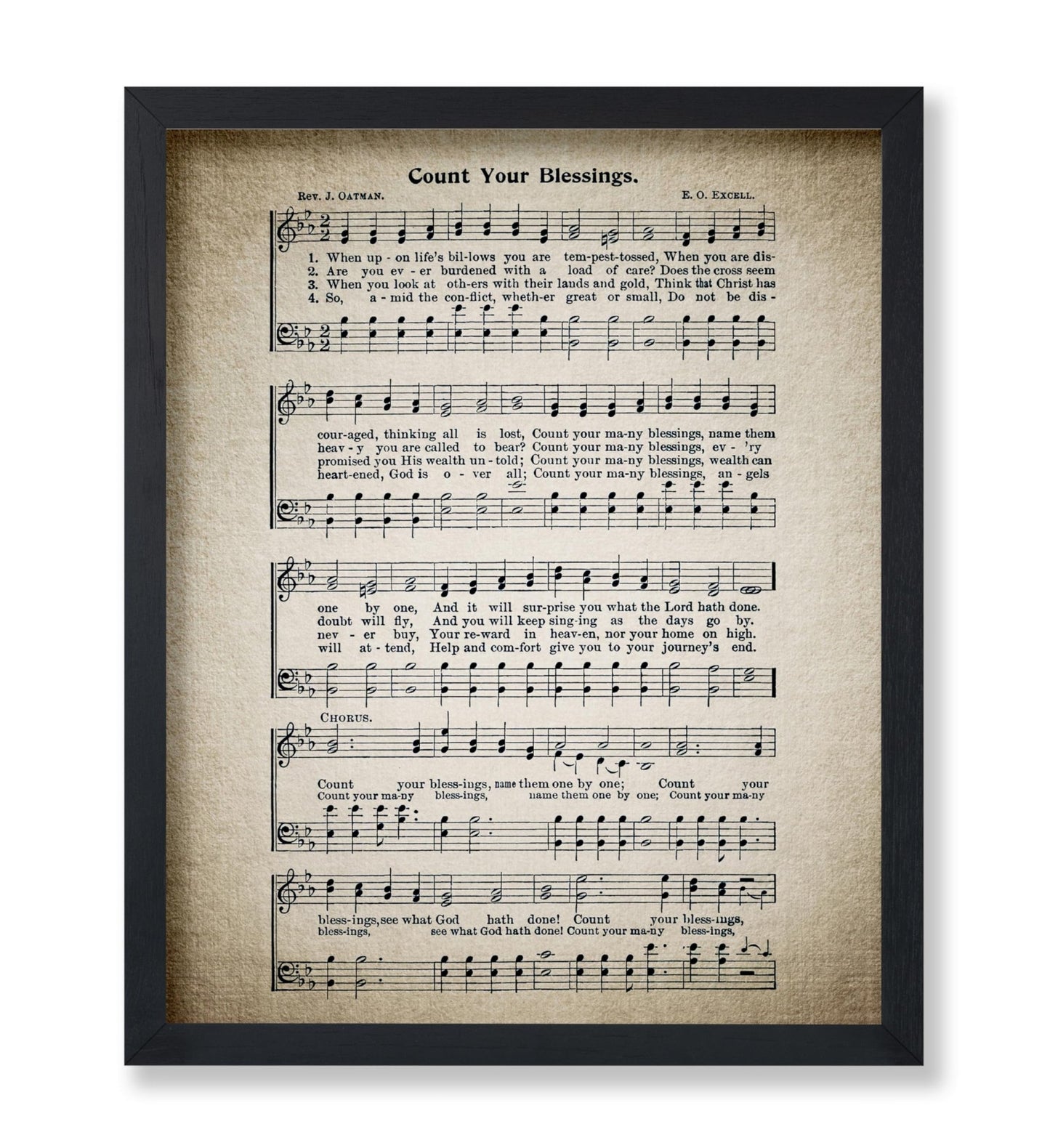 Count Your Blessings Hymnal Sheet
