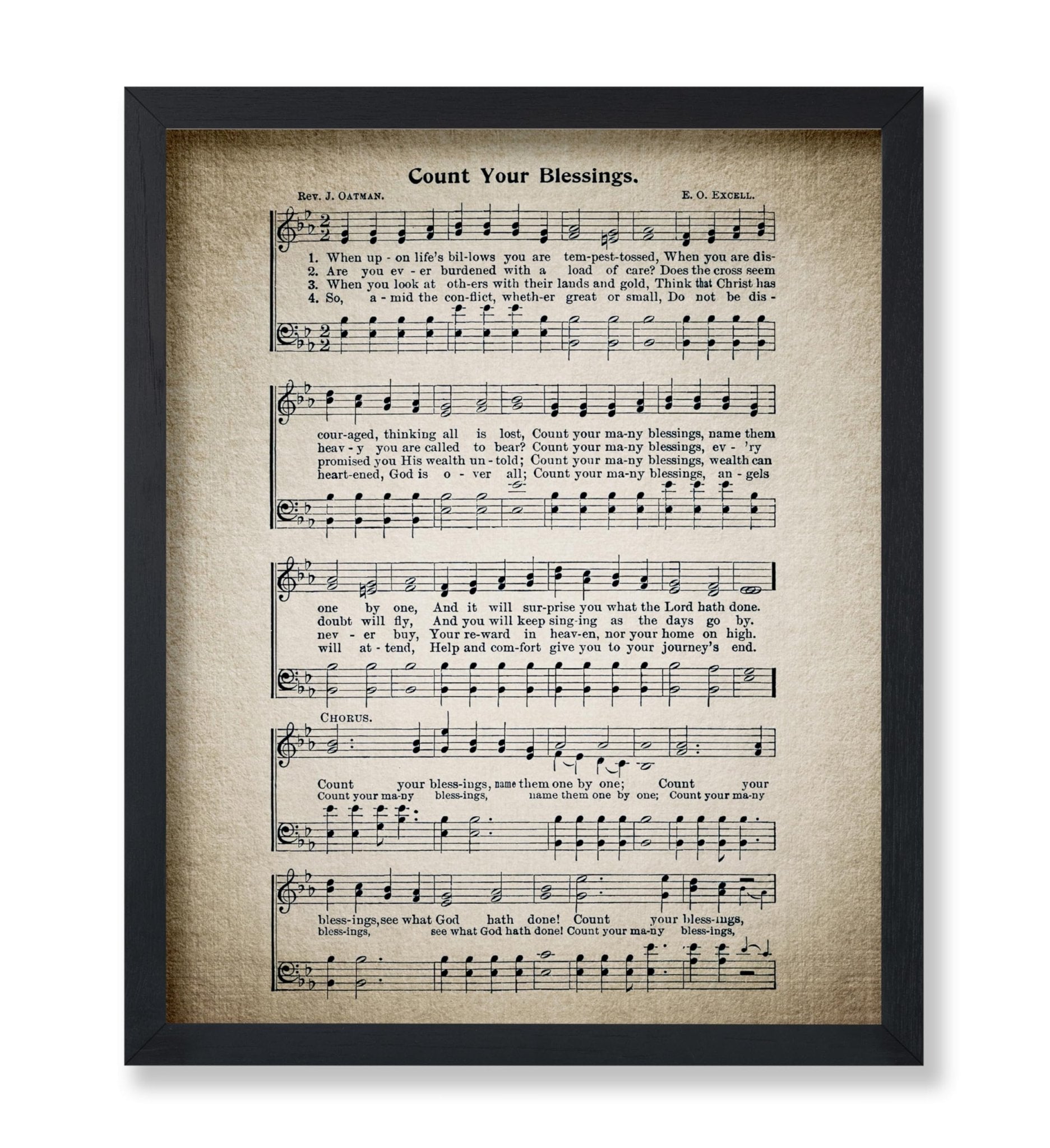Count Your Blessings Hymnal Sheet