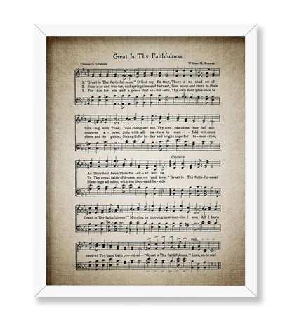 Great Is Thy Faithfulness Hymnal Sheet No2