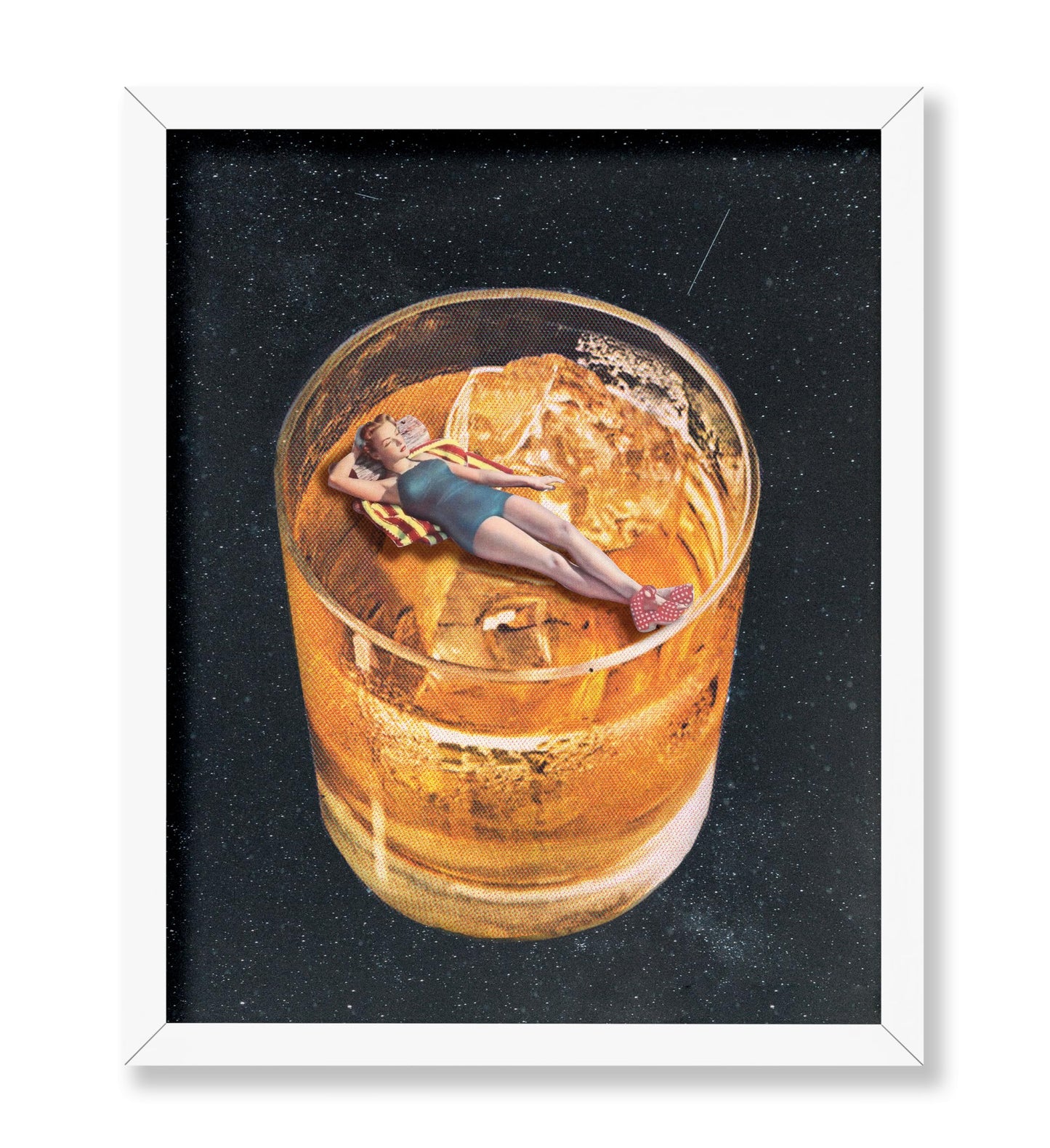 Pin Up Girl on Whiskey