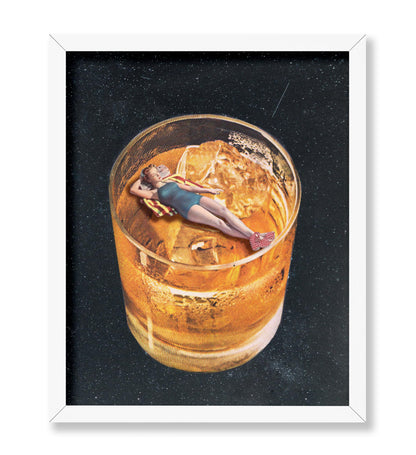 Pin Up Girl on Whiskey